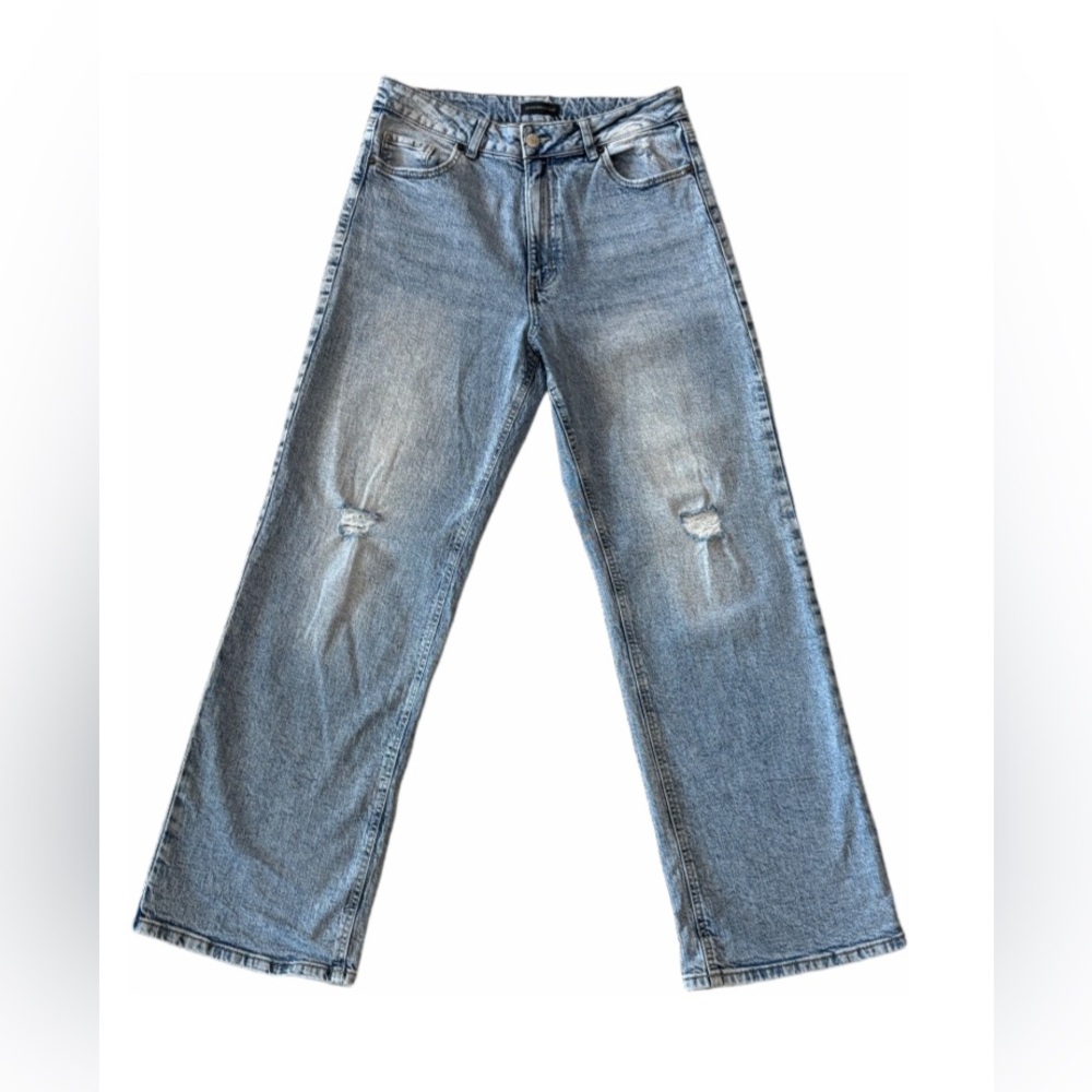 Grand Beach Club Distressed Light Blue Denim Jeans